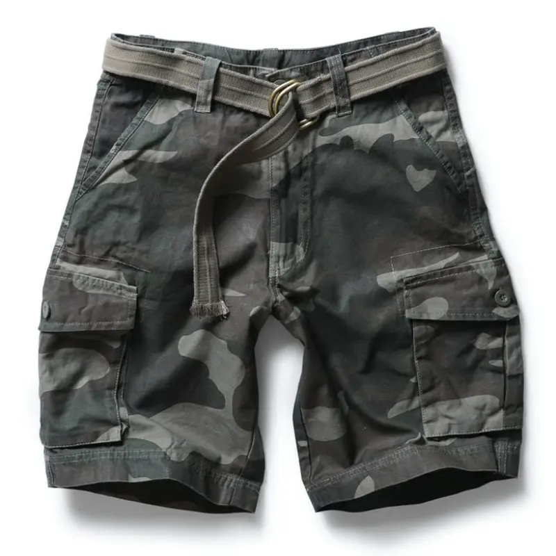 

2023 New Men Army Military Tactical Shorts Casual Multi-Pocket Male Cargo Shorts Homme S-XXL Drop Shipping ABZ199