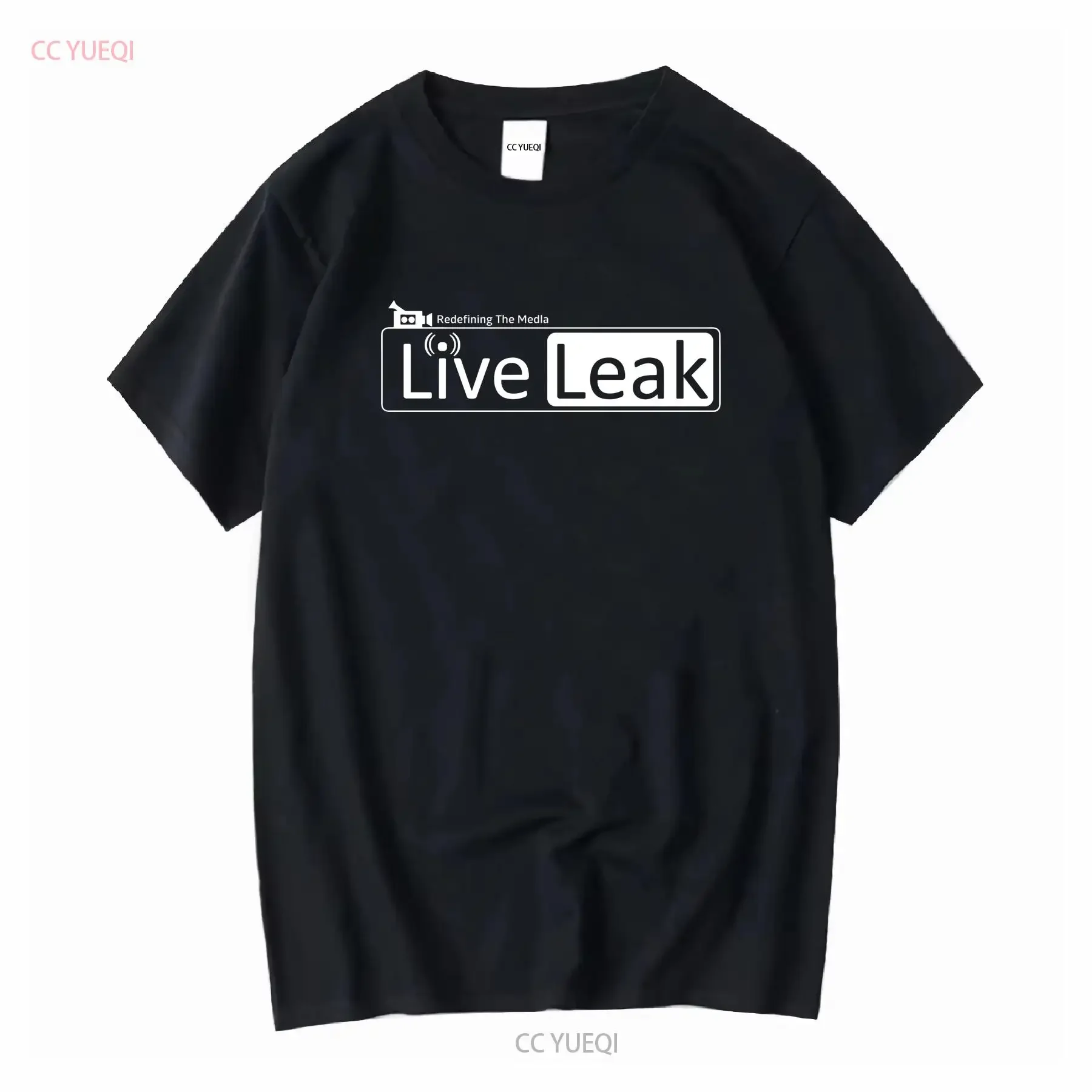 LiveLeak Logo T Shirt long or short sleeves vintage Washed Breathable Casual graphic Unisex Comfortable Stretched fashion Soft