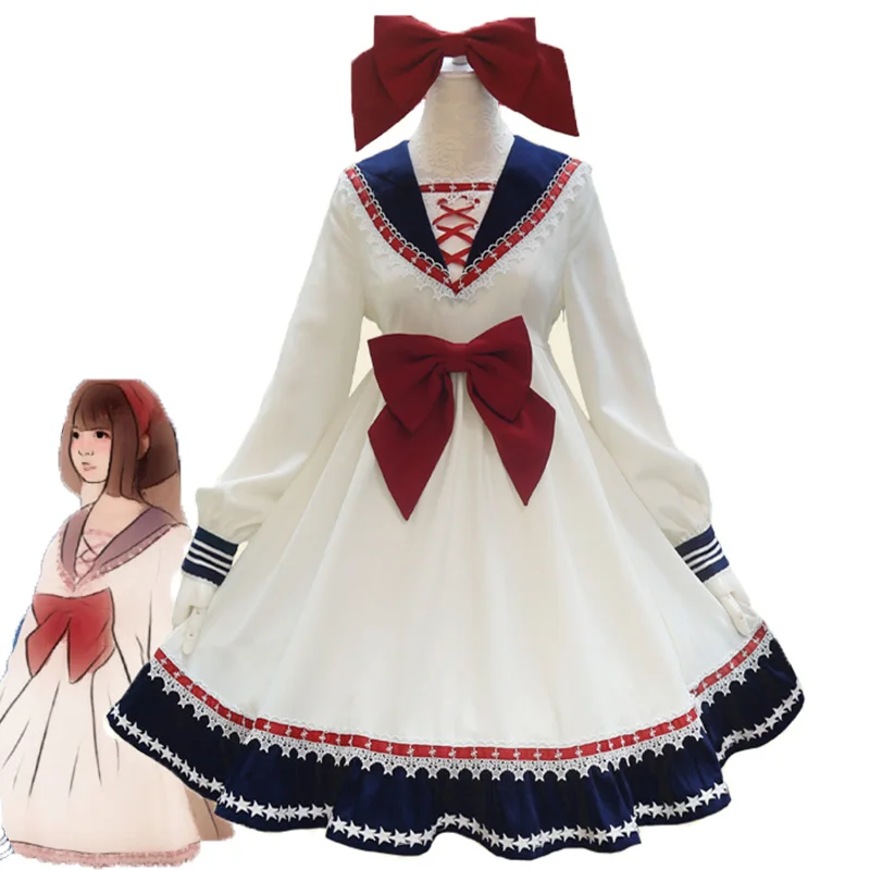 

New Navy Navy Style Lolita Dress Costumes Cosplay Suit For Girls Woman Navy Princess Party Costumes Daily Wear Costumes