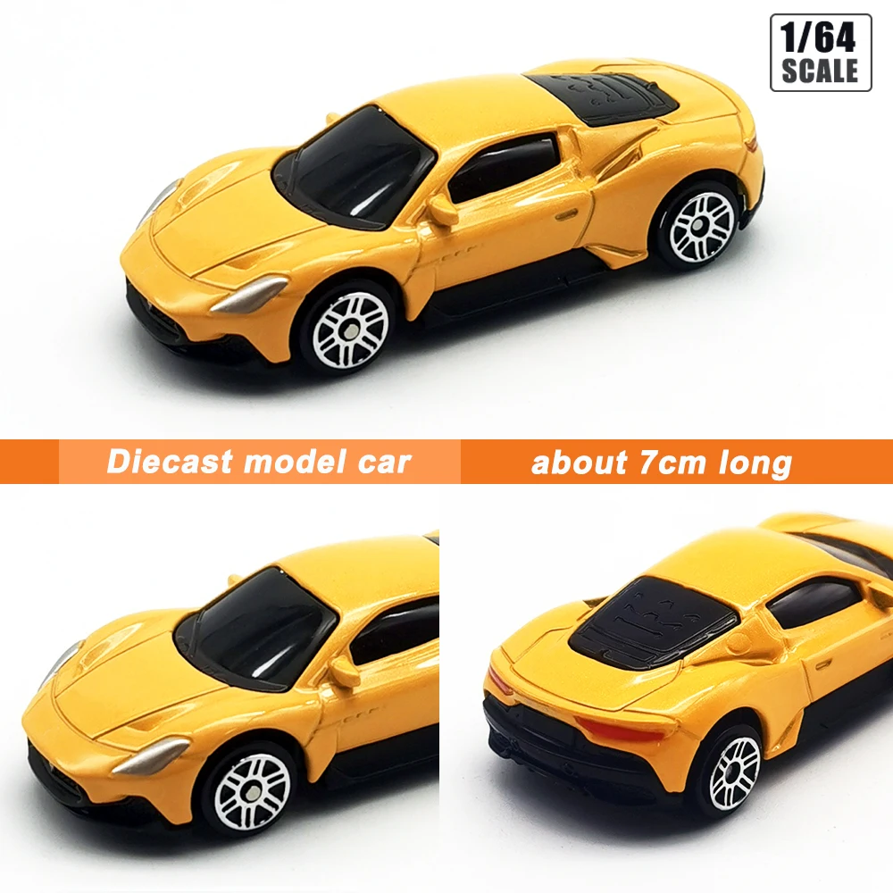 RMZcity 1/64 Model Car Sports Car Simulation Diecast Toy Vehicle Collection Series Gifts for Boys and Girls