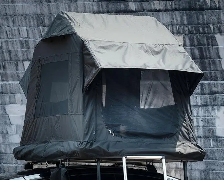 Premium Aluminum Alloy Hardshell Roof Tent - Hard Shell Roof Top Tent for SUV/Truck/Off-Road Camping, Stainless Steel Hardware