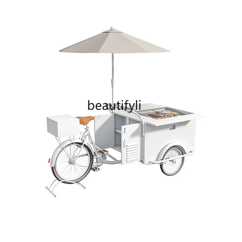 Multifunctional snack truck camping stall milk tea bread cake cold drink ice cream snack fast food truck