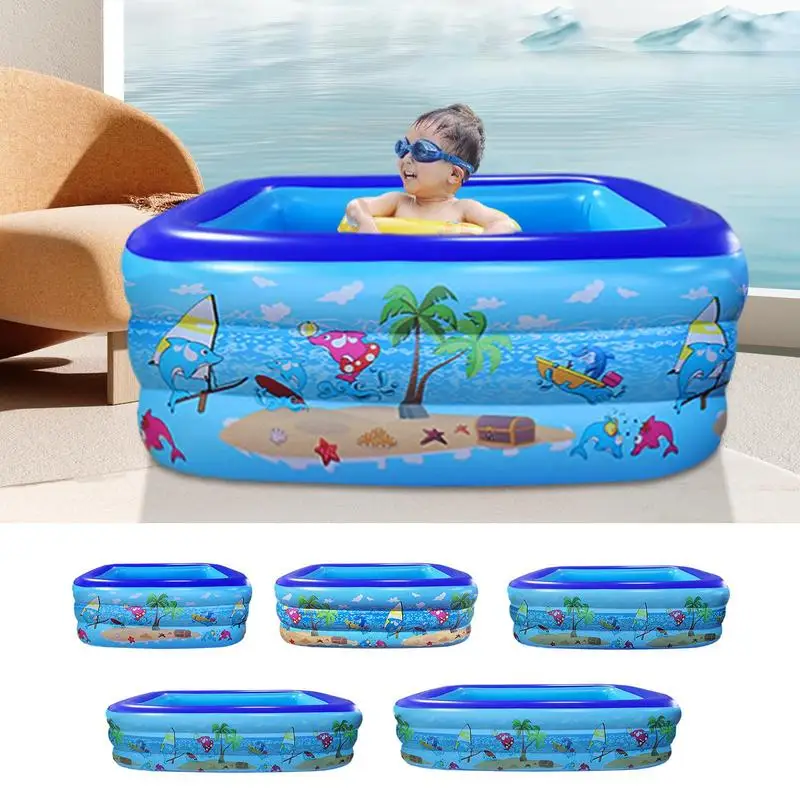 

Childrens Paddling Pool New Water Slide For Children Fun Family Swimming Pool Inflatable Pool For Kids & Adults Water Party supp