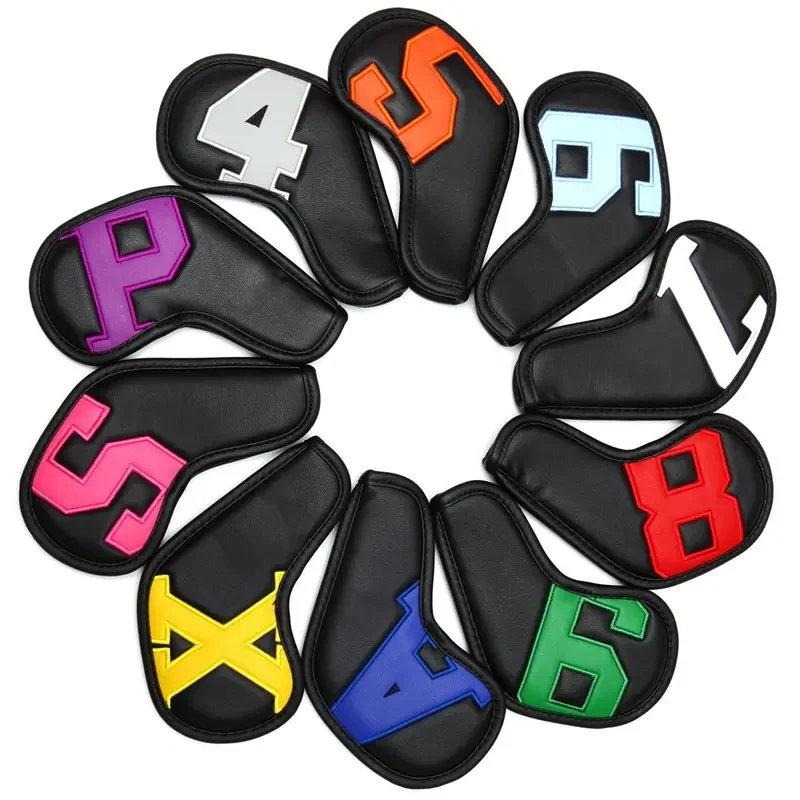 siranlive-ゴルフアイアンヘッドカバー-9個入り-10個入り-4～9、p、a、s、x-シンプルなデザイン、防水puレザー製、厚さ03mm