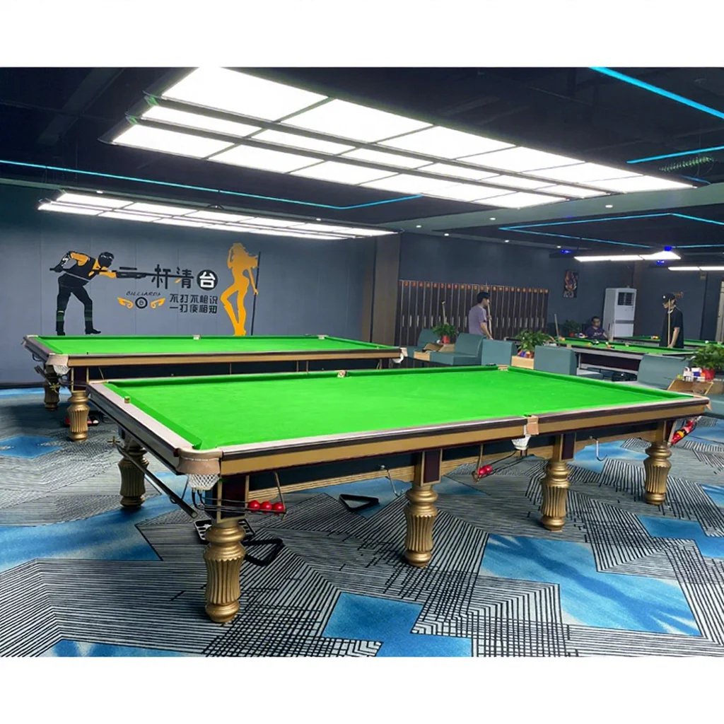 2026 Tournament International Standard Wood Cushion Snooker Table 12ft 10ft Game Play Snooker Table Use for Sale