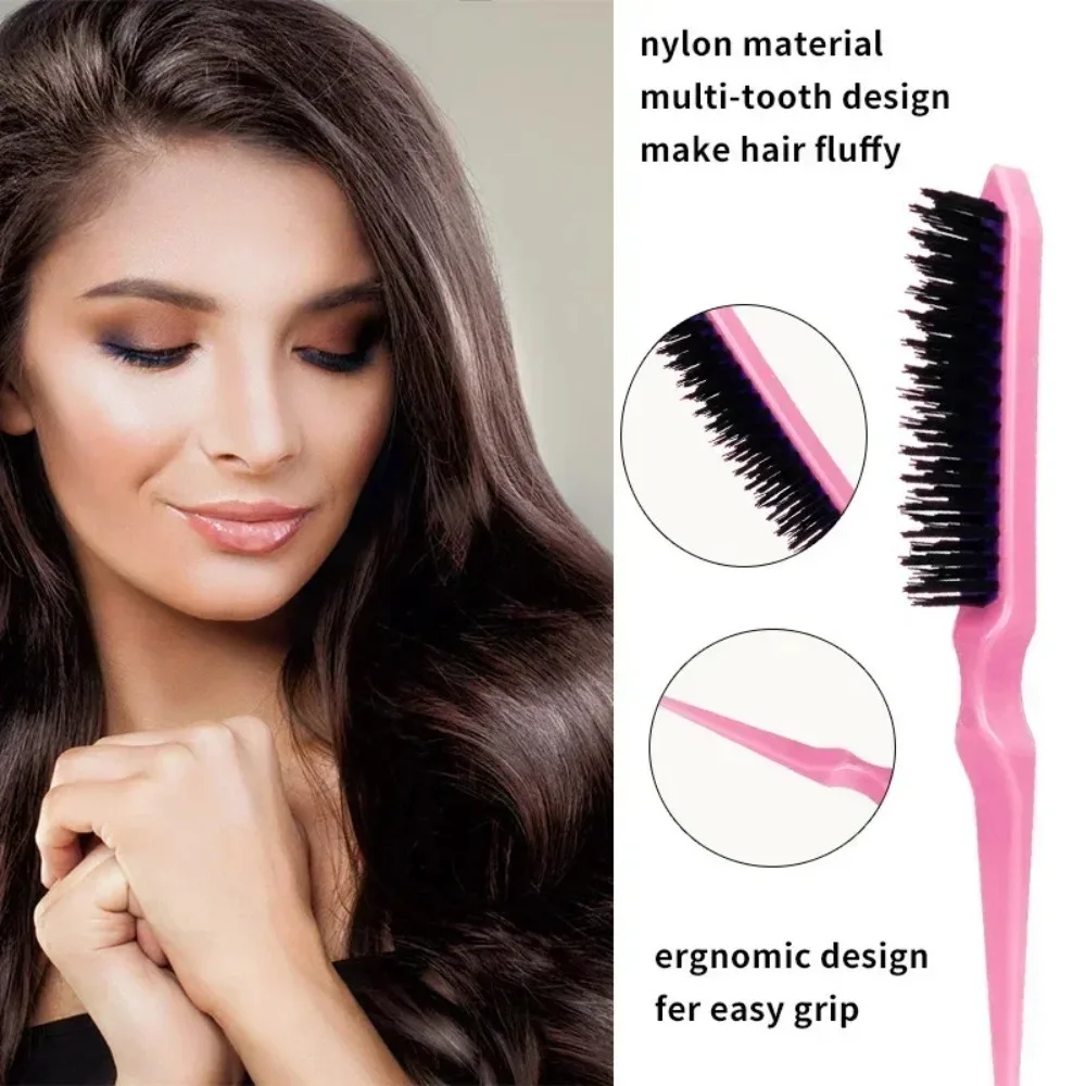3pcs/lot Double Sided Edge Control Hair Comb Hair Styling Hair Brush Accessories New Brush Comb Styling Partition Comb image 3