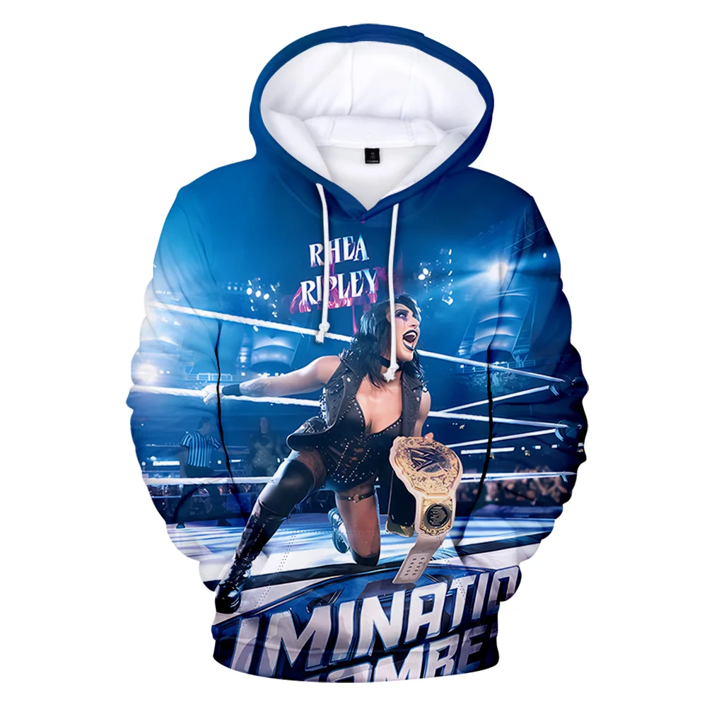 

Rhea Ripley Merch Hoodies New Logo Pullovers Women Men Fashion Casual HipHop Style Sweatshirts
