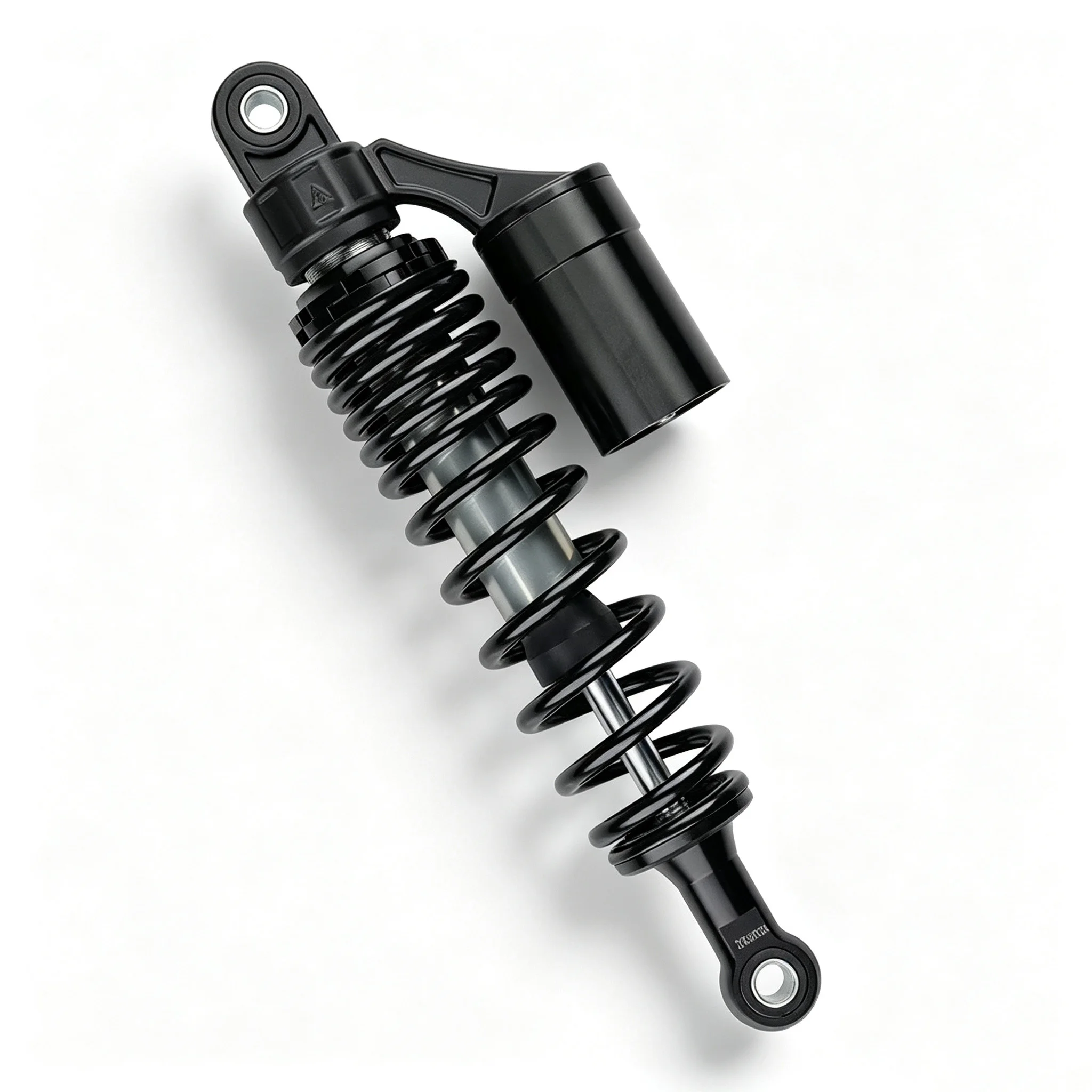 Motorcycle SHOCK - REAR - 370MM - PIGGY BACK - BLACK For MUTT
