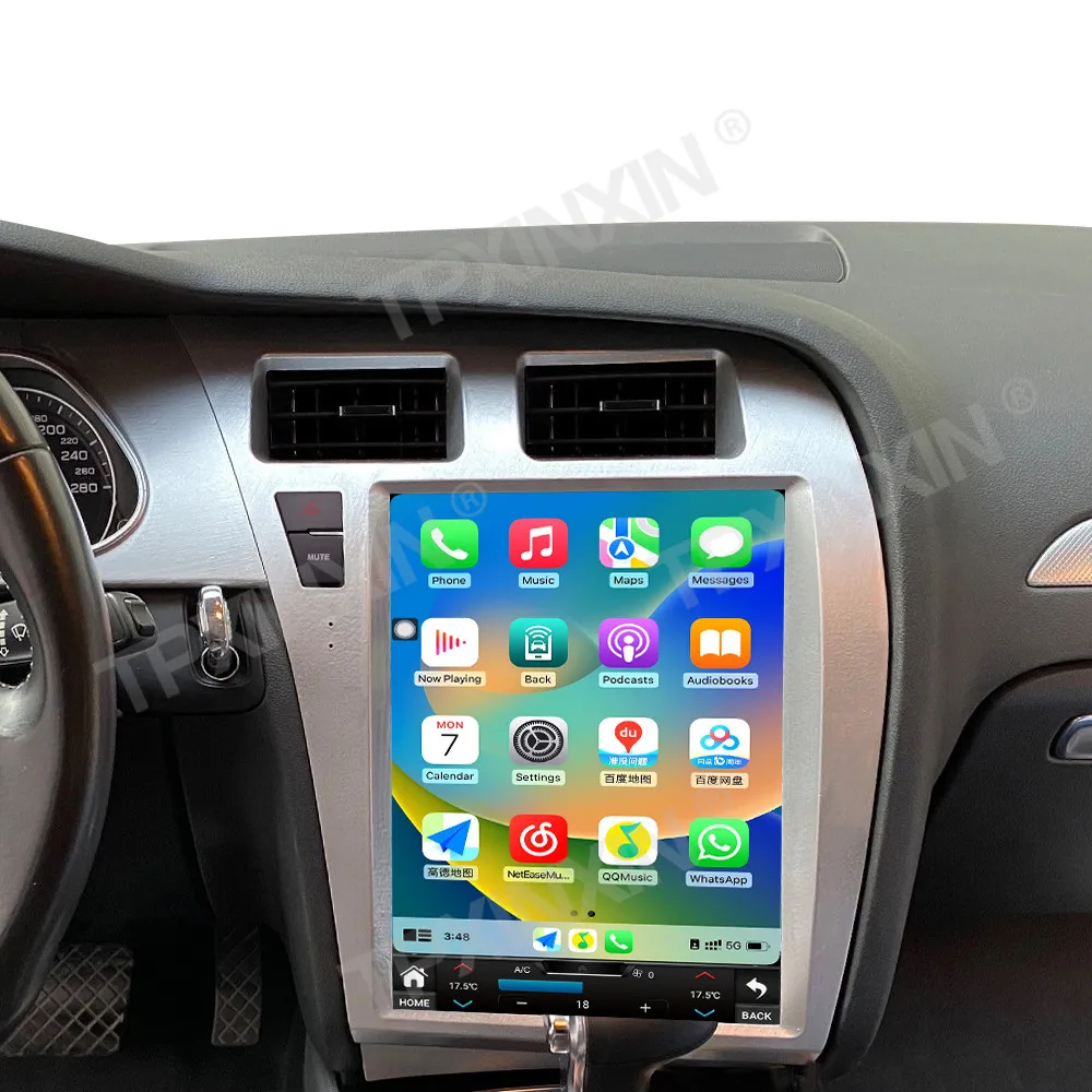 

12+256GB Android 14.0 Navigation 12.1" Screen For Audi A4 A4L 2009-2012 Car Radio Stereo Carplay Auto Multimedia Player Headunit