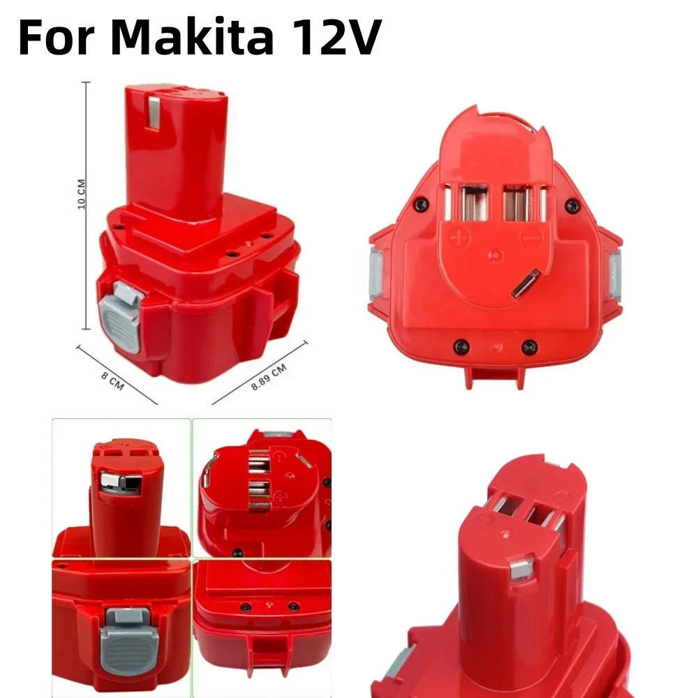 

For Makita PA12 12V 4.8-12.8mAh Battery Ni-Mh Battery For Makita 1200 1220 1201 1222 1233SA/B1235 192681-5 Power Tool Batteries