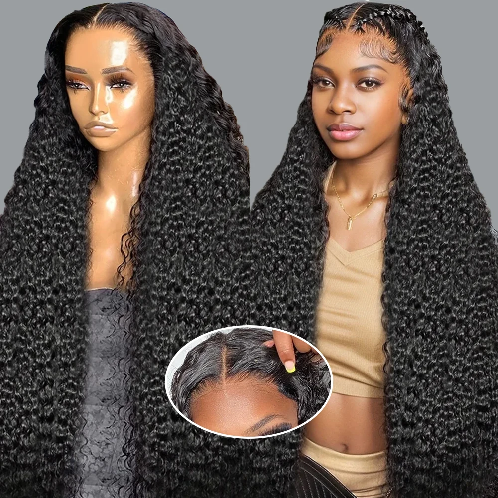 13x4 Glueless Human Hair 180 Density Deep Wave Human Hair Wigs Ready To Go Wig Remy Brazilian Human Hair Wigs For Women On Sale