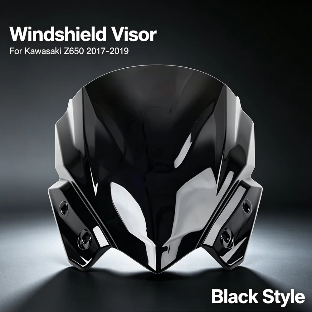 Motorcycle ABS Plastics WindScreen Windshield Deflector For 2017 2018 2019  Kawasaki Ninja Z650