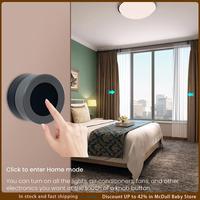 ABJA-Tuya Zigbee Smart Knob Switch Wireless Scene Switch Button Controller Battery Powered Automation Scenario Smart Life App