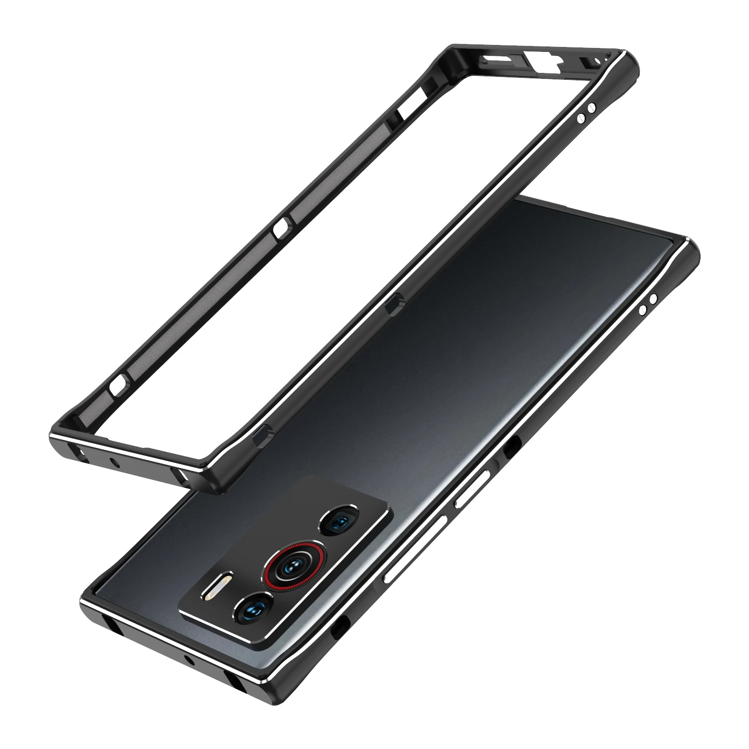 Luxury Bumper Case For ZTE Nubia Z40 Pro Z40Pro Aluminum Metal Frame for Nubia Z40 Pro lens protective film Phone Case