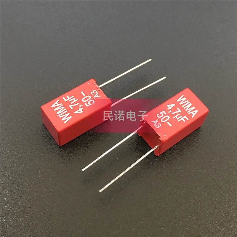 5/10/50pcs German WIMA Film Capacitor MKS2 50V 4.7UF 50V 475 4U7 Pitch 5mm Audio passive capacitor