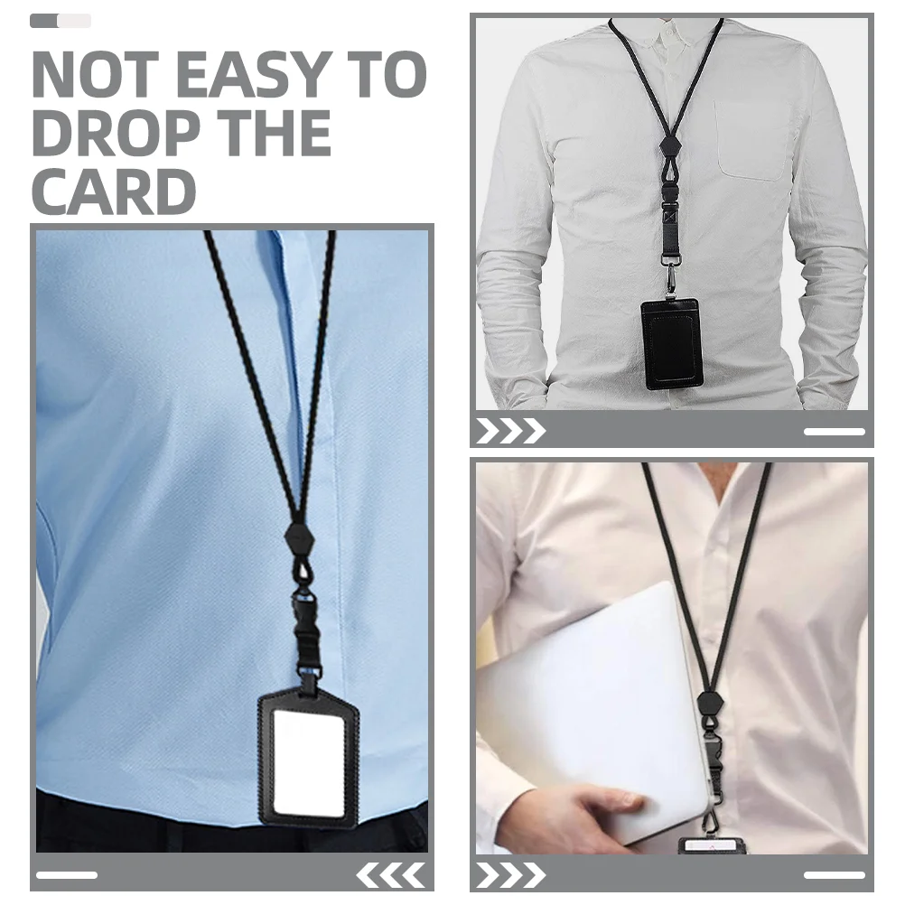 ID Lanyard for Nurse Outdoor Heavy Duty Badge Holder Lanyards Neck with Safety Breakaway ‎Polyester Fiber