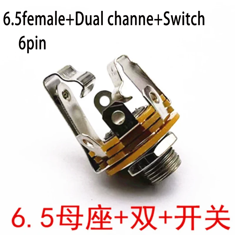 2-5 stücke 1/4 "6,35mm Mono Stereo 3 4 5 6 Pin Steckdose Stecker 6,5 Audio kabel Jack Für Elektrische Gitarre Mikrofon Audio Jack – Detail 3