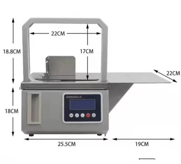 Machine de cerclage de fleurs et de légumes/machine de cerclage automatique à bande d'induction/petite machine de cerclage épinards