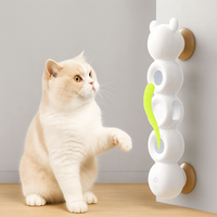 USB Rechargeable Intelligent Sensor Cat with Tail Suction Cup Motion Activated Cat Scratch Resistant Teasing Cat Indoor Cats