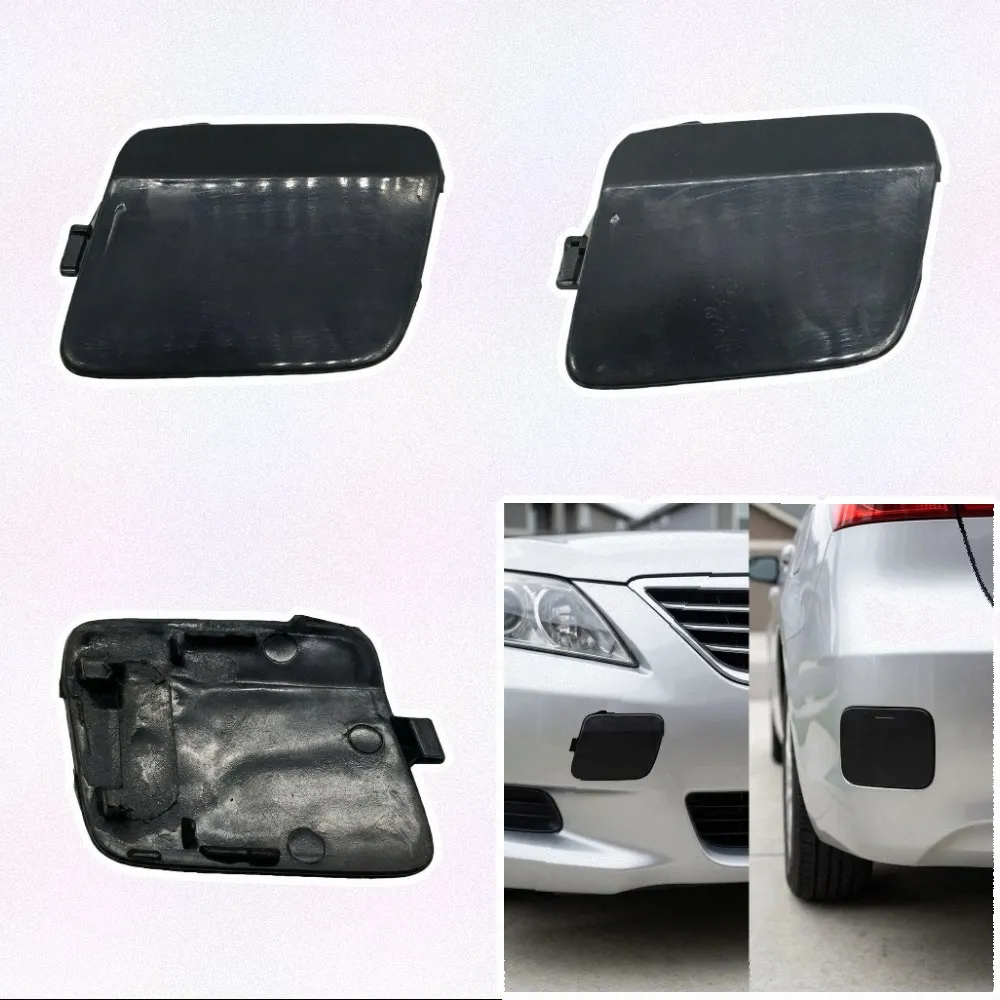2pcs Car Bumper Tow Eye Cover For Volvo For S60 For V60 2019-2024 39793969 39791650 Plastic Front Rear Trailer Hook Cap Replace