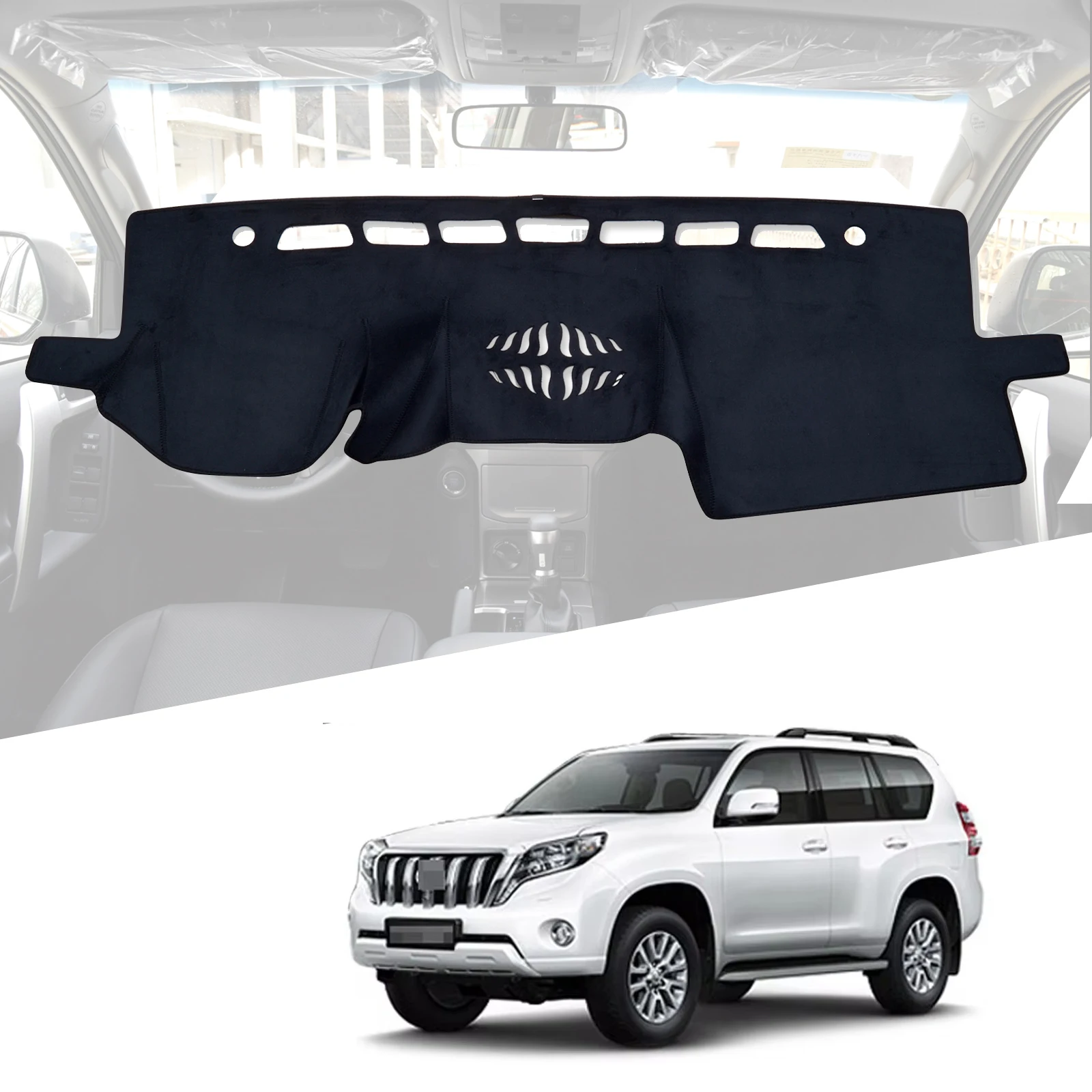 

for Toyota Land Cruiser Prado J150 Series Dashboard Cover Pad GX GXL 2013 - 2020 Dashmat Dash Mat Protective Carpet