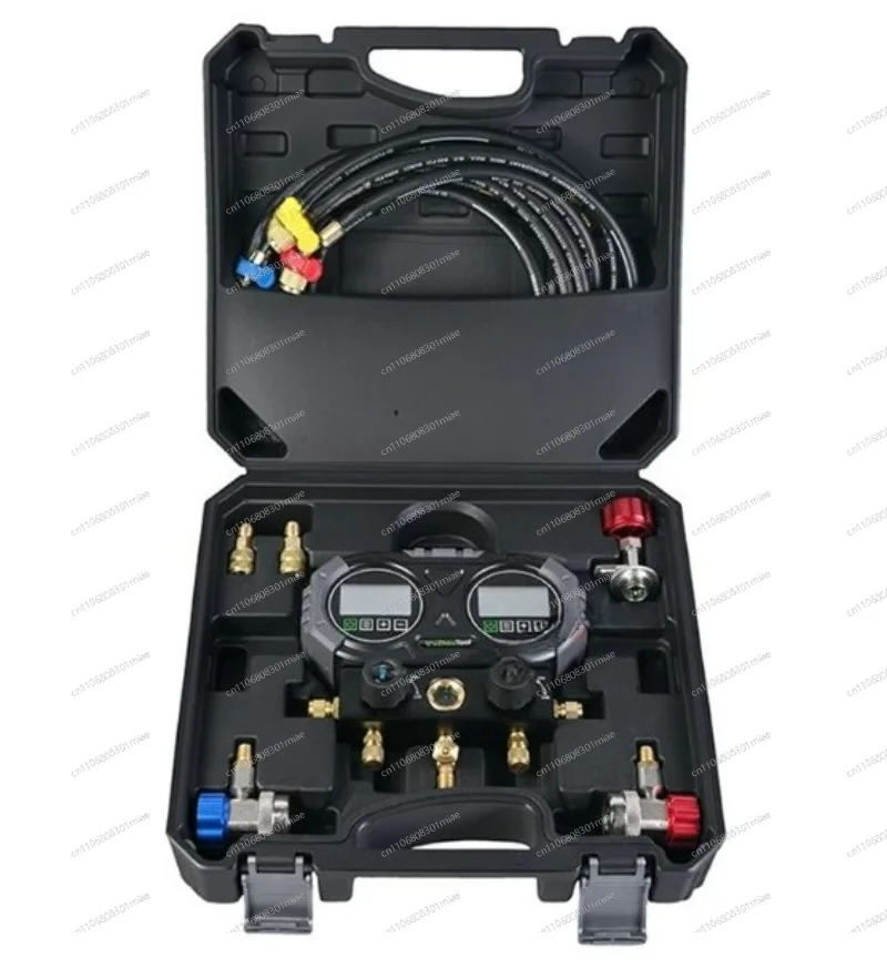 Electronic air conditioning pressure gauge r134a snow fluoride tool digital display double gauge vacuum refrigerant gauge
