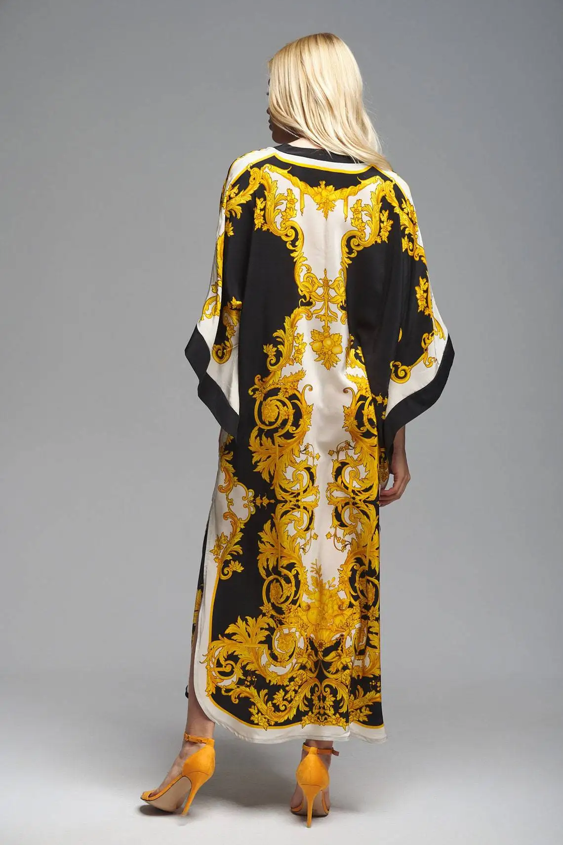 Sukienki kaftan dla kobiet plus size, narzutki na strój kąpielowy, kaftany maxi, sukienki plażowe