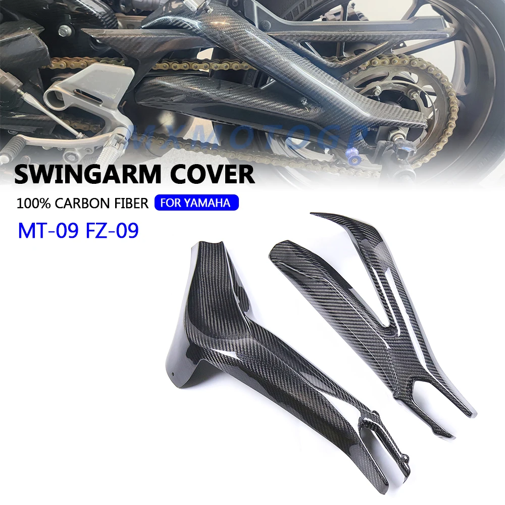 

For Yamaha MT 09 FZ 09 MT09 FZ09 2017 2018 2019 2020 100% Carbon Fiber Swingarm Cover Fairings Motorcycle Accessories