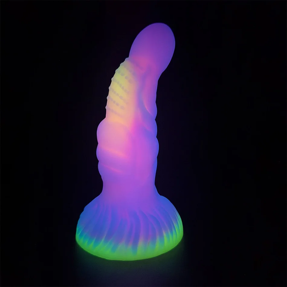 VAZEEK Luminous Sex Machine Attachments Masturbation Dildos for Women Man Silicone Stimulate Accessories Vagina&Anal Sex Toys