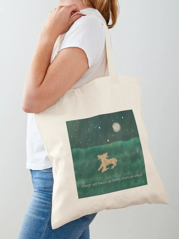 Twice as Many Stars w/ text Tote Bag tote bag woman bag for beach luxury women Canvas Tote