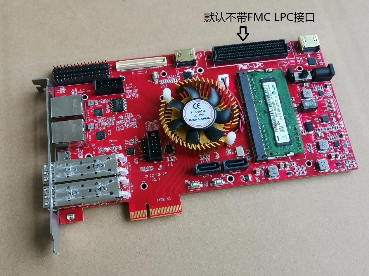 Kintex 7 XC7K325T pcie gen2 x4  sfp rj45 ddr3 FMC SATA HDMI xilinx fpga board  xilixn fpga development board  xilinx  pcie board