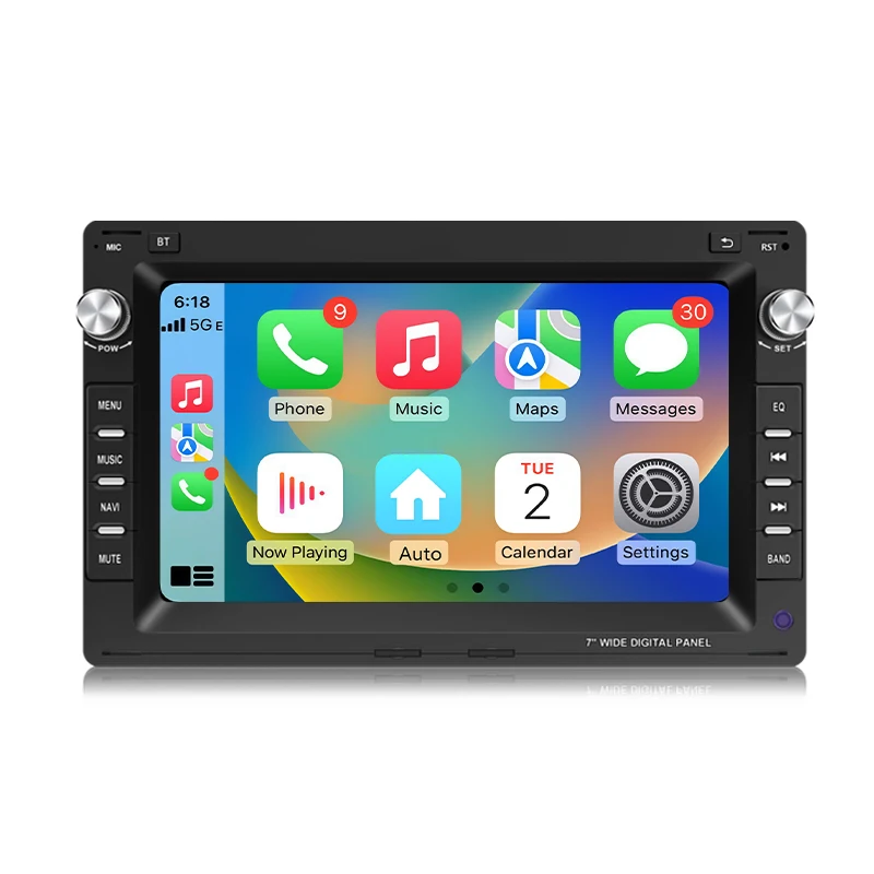 Junsun 7-Zoll-Android-Autoradio für VW Volkswagen Passat B5 MK4 MK5 Golf 4 Polo Bora Jetta T5, kabellos für Apple CarPlay, Auto-IPS-Bildschirm, Stereo-Multimedia-Videoplayer, intelligente