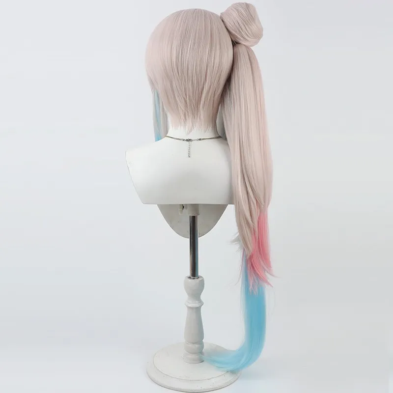 لعبة افتراضية على YouTube Airani Iofifteen شعر مستعار كوسبلاي لحفلة الهالوين شعر مستعار للعب الأدوار + غطاء مجاني كوميك كون كوزر اصطناعي