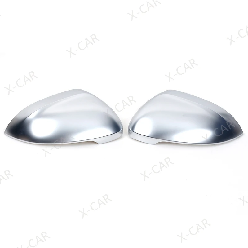 2PCS For Volkswagen VW Passat B8 Variant 2015-2019 Matte Chrome Rearview Side Mirror Cover Cap Shell Lid House