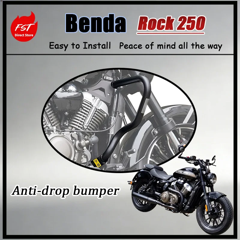 FOR Premium Heavy Duty Racing Crash Bar Anti-Collision Safety Guard Protective Mod Accessories for Benda Rock 250 Chinchilla 250