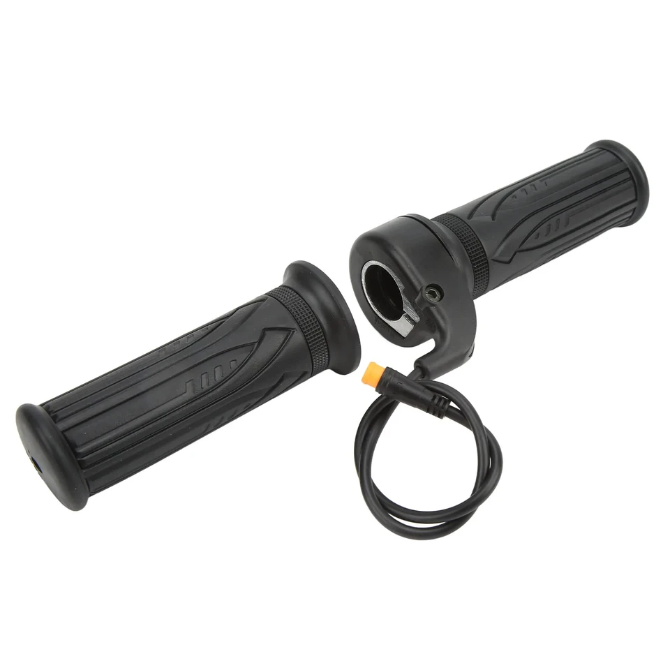 Electric Bike Throttle with 3 Pin Waterproof Connector 23cm Cable Length 12V‑72V 20X Scooter Speed Throttle Handle for 22.2mm image 1