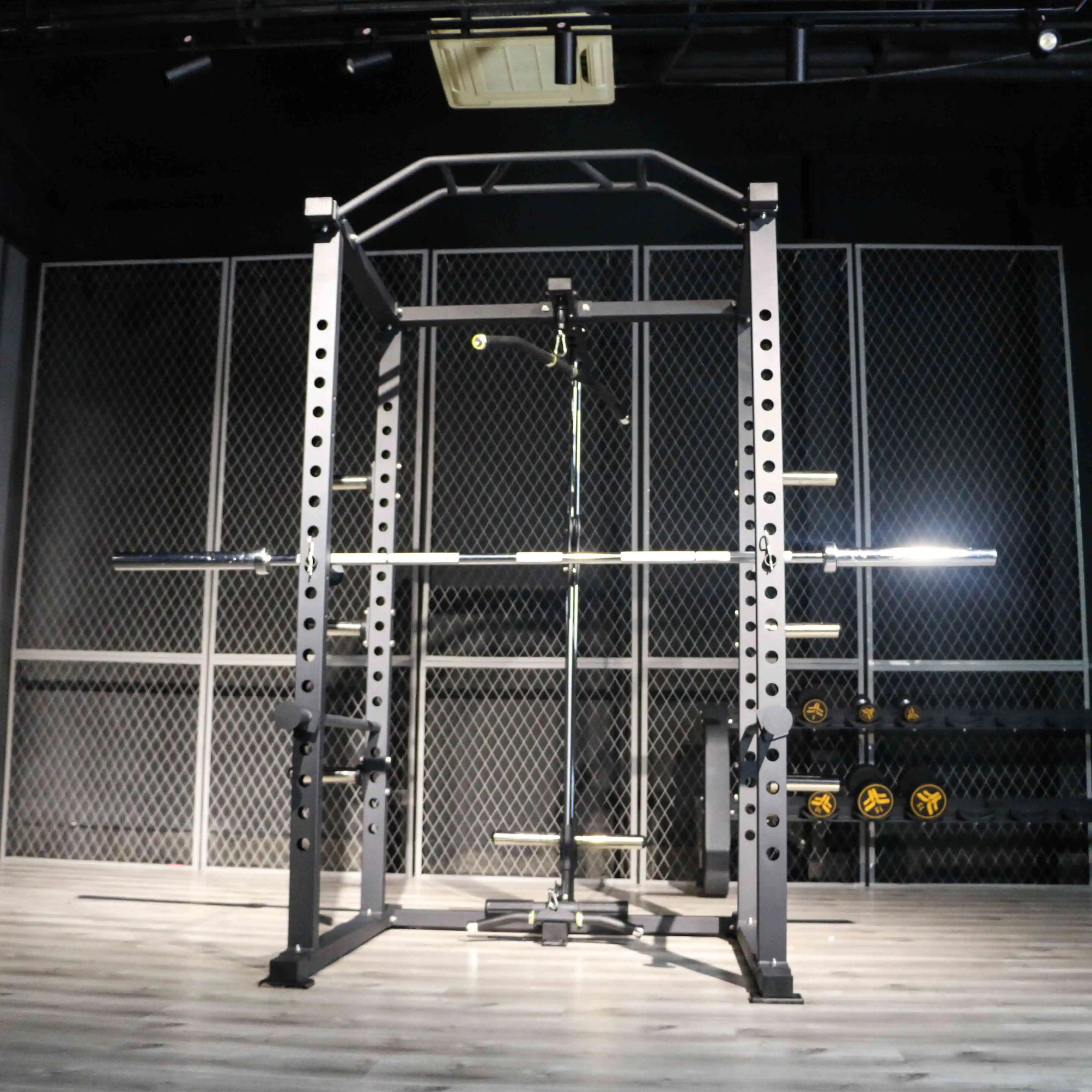 

Commercial Gym Fitness Equipment Multifunction Squat Power Rack All in One Multi Gym Smiths Machines