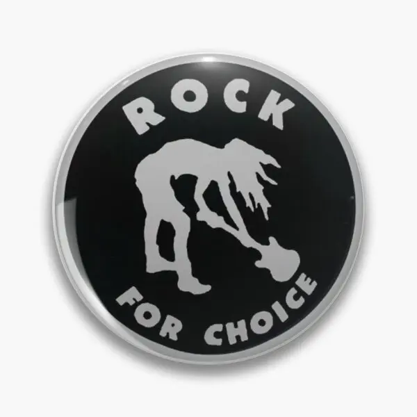 Rock For Choice  Soft Button Pin Metal Fashion Decor Lover Clothes Gift Lapel Pin Women Hat Badge Cartoon Cute Collar Jewelry