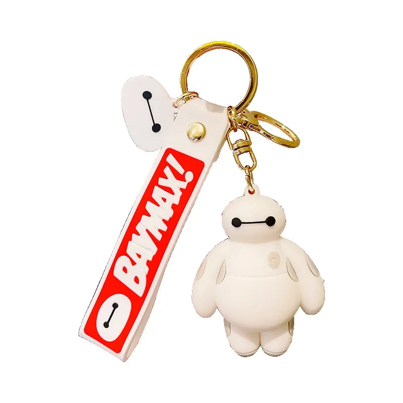 Disney Cartoon Baymax Keychains Big Hero 6  Keyring Cartoon Product for Boys and Girls Daily Necessities Accessories Gifts