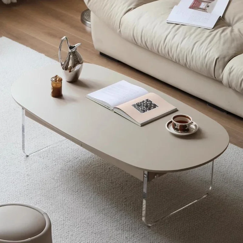 

Luxury Designer Coffee Table Unique Wooden Minimalist Aesthetic Side Table Small Storage Stolik Kawowy Living Room Accessories