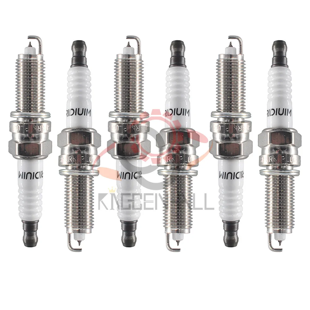 4Pcs/6Pcs 18851-11070 DILKR7A11 Dual Iridium Spark Plug For Hyundai Equus Genesis Kia Optima Quoris Sorento Ignition System