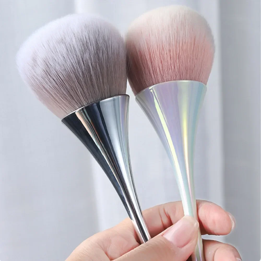 Rose Gold Powder Blush Brush Nail Dust Clean Brush Professional Make Up Brush Large Soft Nail Art Cleaner Powder Remover Tool