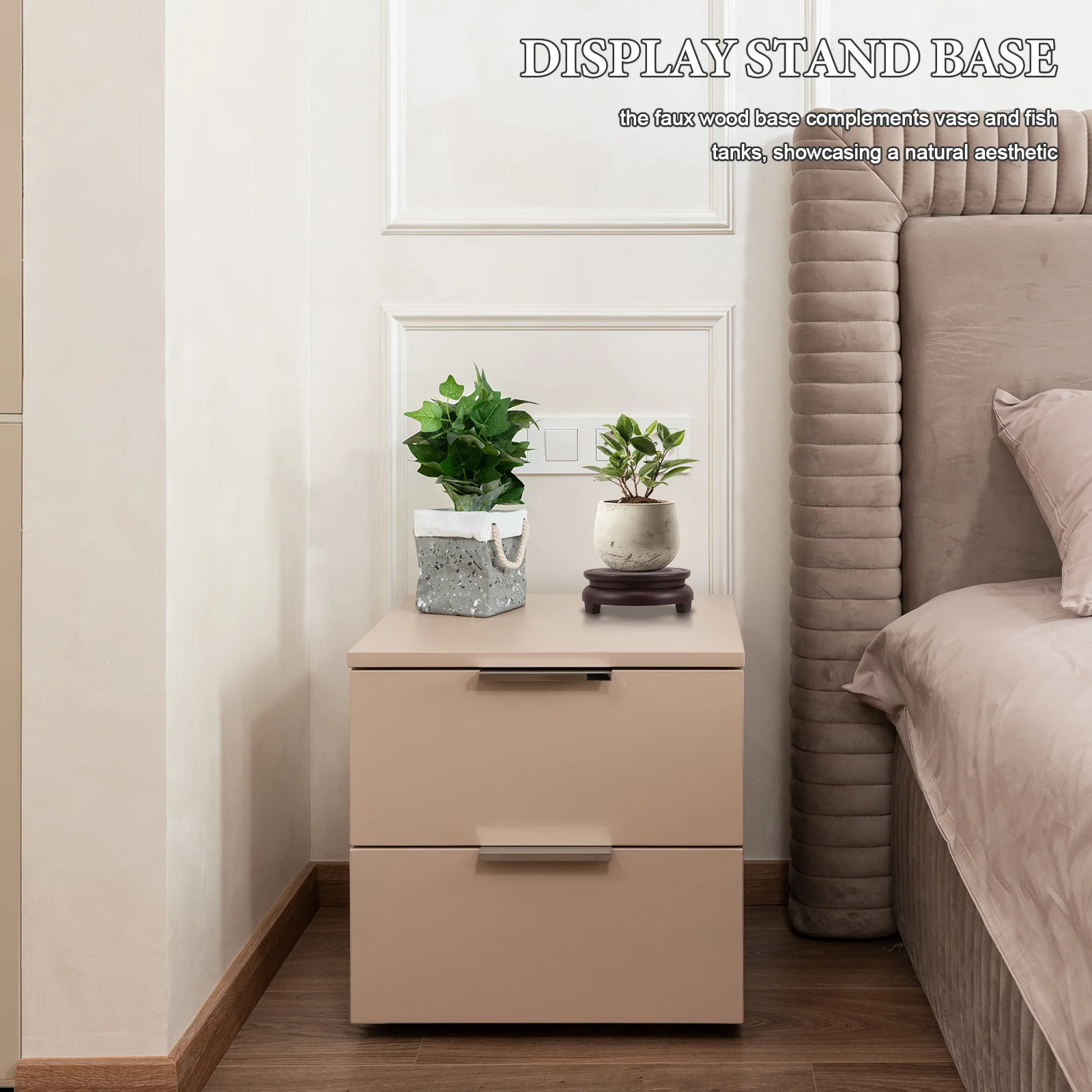 

Flower Pot Base 10Cm Red Resin Round Pedestal Stand For Vase Bonsai Statue Teapot Lamp Indoor Plant Holder Decorative