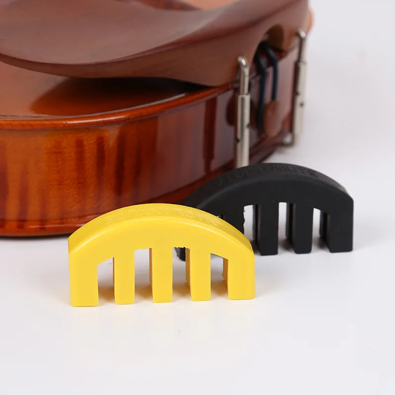 Viool Dempt Deel Rubber Viool Mute Geluiddemper Voor 4/4 3/4 1/2 Violino Praktijk Accessoires Kleurrijke Rubber Mute Mute