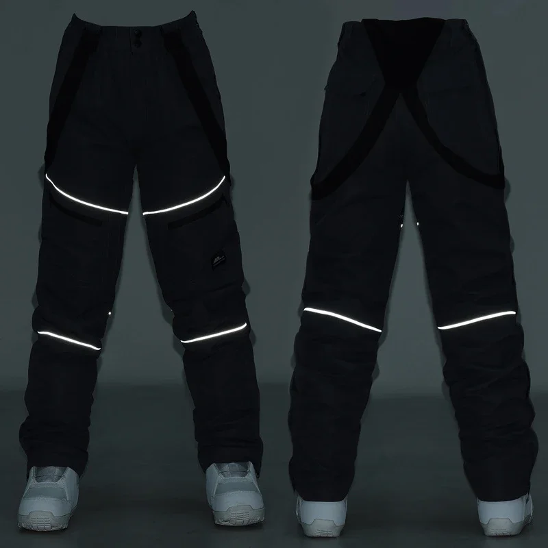 Pantalones de esquí para hombre y mujer, ropa de Snowboard, monos para deportes al aire libre, pantalones de esquí a prueba de viento, pantalones de