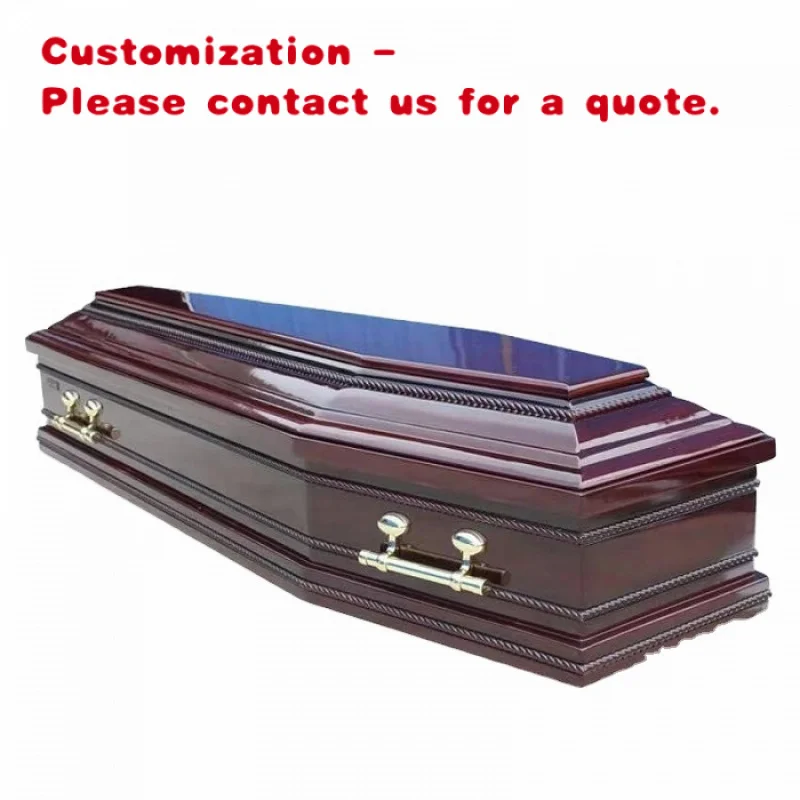 custom.IT216 Travail Pompes Funebres French Oak Coffin Funeral Supplies