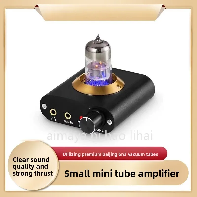 

D2 Small Mini Tube Bile Amplifier HiFi Fever Front Stage Headphone Power Amplifier Audio Front Stage