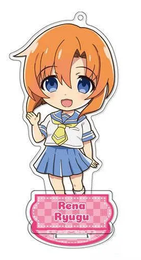 Charm Fans Gifts Higurashi When They Cry Double insertion Acrylic Stand HD Cute Figure Anime Toy Desktop Ornament About 10cm+6cm