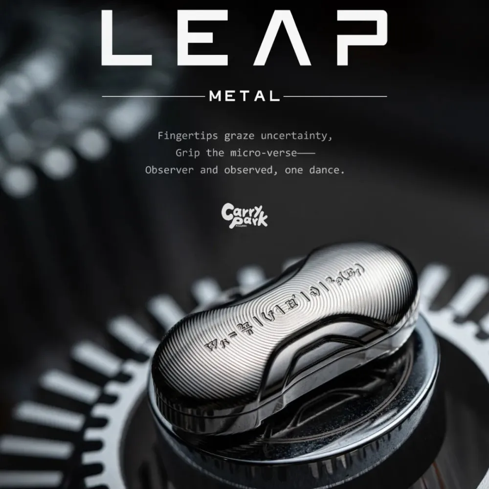 

Магнитный фиджет-слайдер ProxyEDC LEAP-Metal из титана с покрытием Stone Wash, с магнитными шариками и ограничительной направляющей