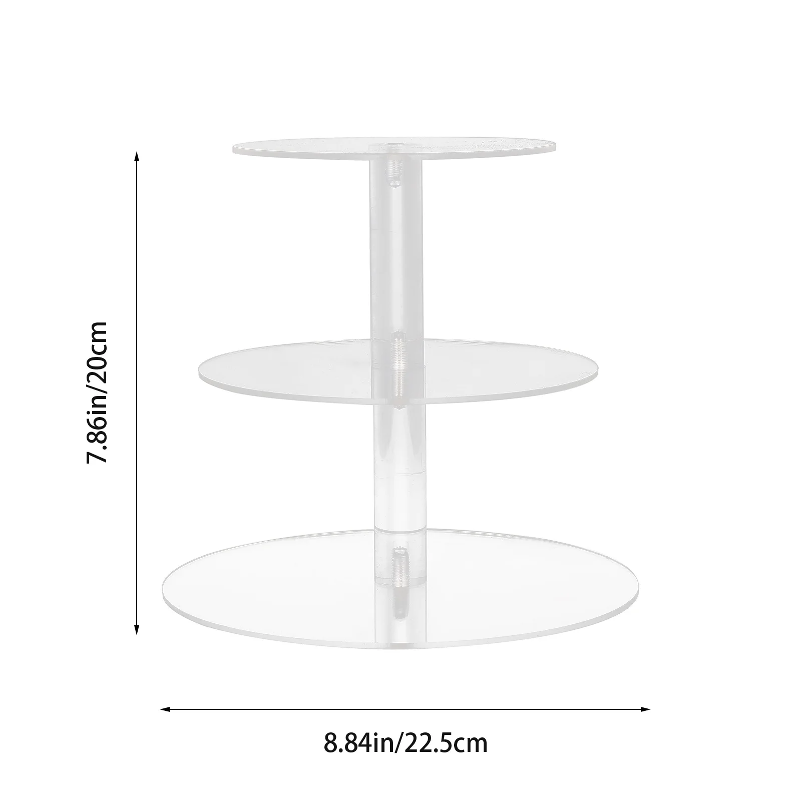 Display Stand 3 Multi-Layer Stand Layer Acrylic Multi-Tier Dessert Fruit Tray Household Party Serving Rack
